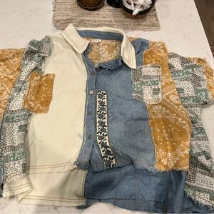 POL Multicolor Patchwork Shirt